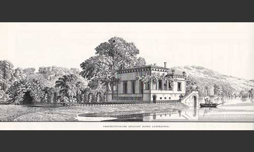 Entwurf "Lusthaus"<br/>
Quelle: Karl Friedrich Schinkel, Berlin und Potsdam, Bauten und Entwürfe, 1980 Rembrandt Verlag GmbH