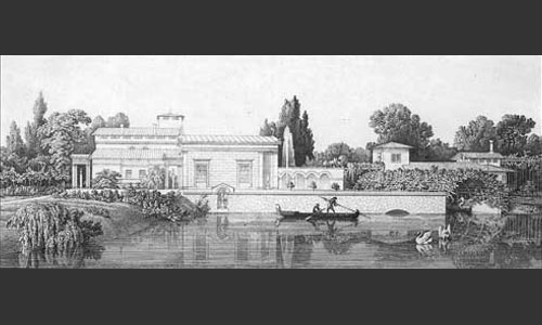 Römische Bäder Kupferstich, 1835<br/>
Quelle: Sanssouci, 1985