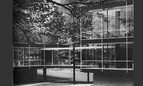 Pavillon Weltausstellung Brüssel<br/>
Quelle: Egon Eiermann, 1904-1970, Wulf Schirmer, DVA