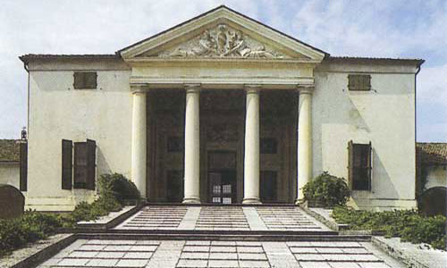 Villa Emo Eingangsbereich<br/>
Quelle: Palladio, Auf den Spuren einer Legende, Helge Classen, 1987 Harenberg Edition